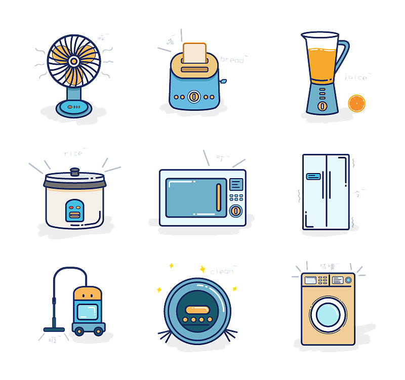 小家電圖標(biāo)設(shè)計(jì) 在牛牛家用電器UI中的視覺語(yǔ)言構(gòu)建